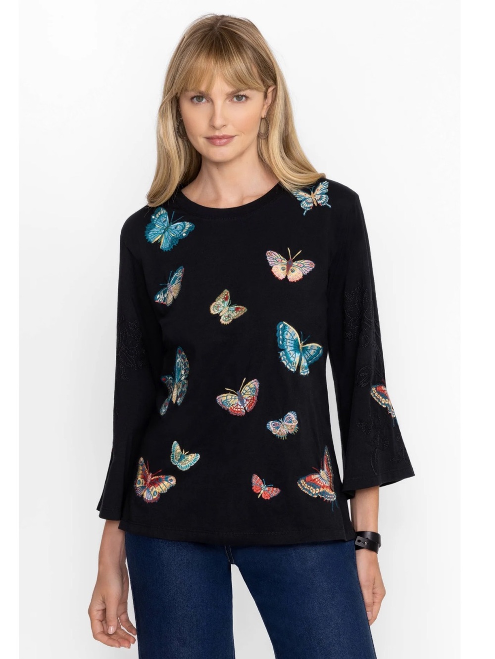 Johnny Was "Luciana" Kimono Sleeve Tee